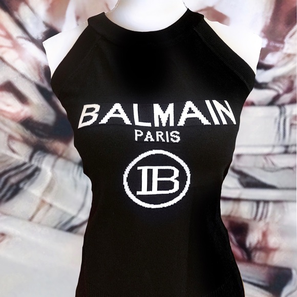 Balmain Tops - Nwt, Authentic Balmain Knit Detail Tank